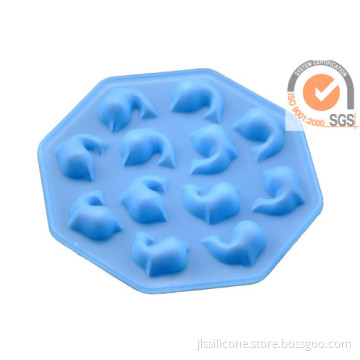 Colorful Silicone Ice Cube Tray Dolphin Style Prompt In Hot Summer 
